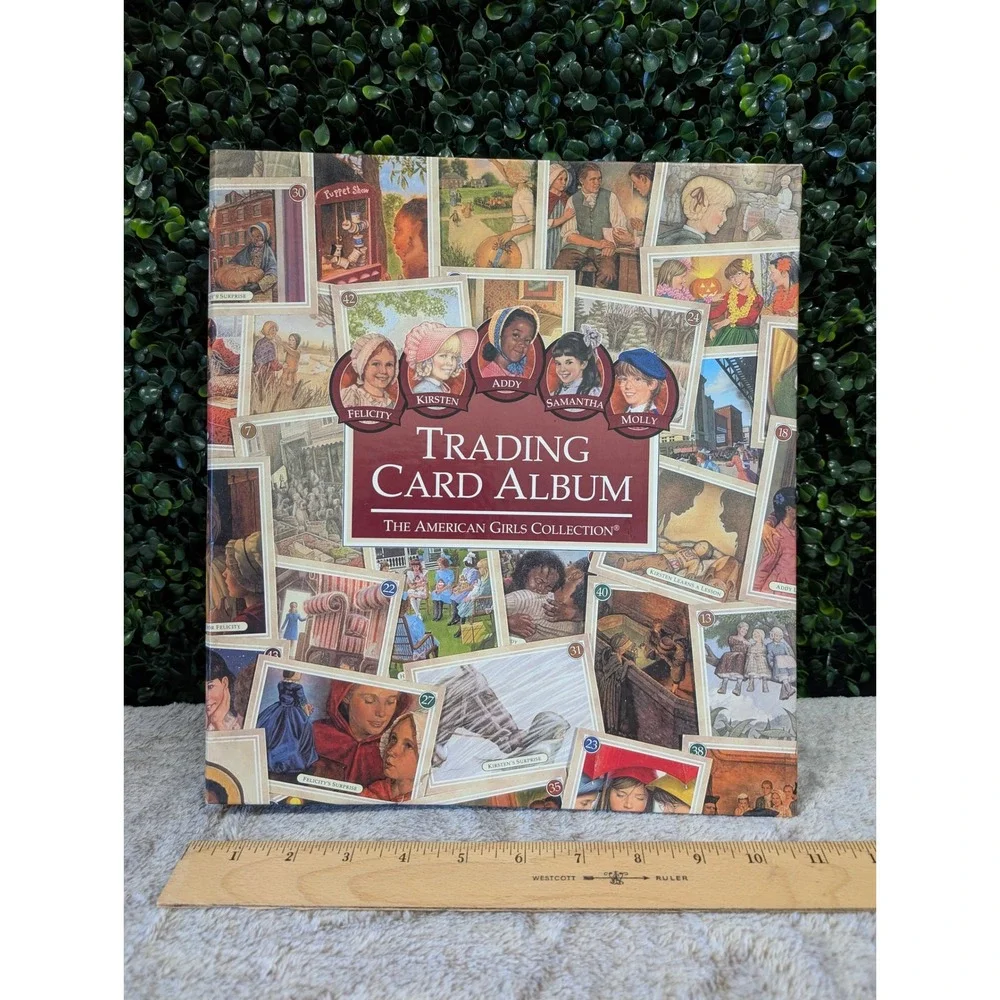 Vintage 1990s‎ American Girls Collection Trading Card Album Binder with 90 Cards